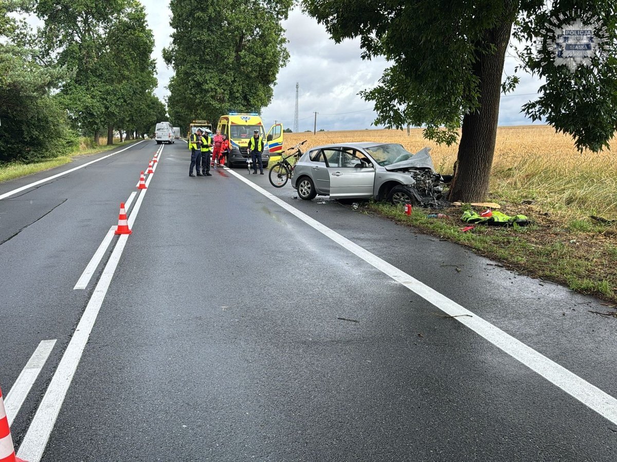 Wypadek DK43 powiat kłobucki