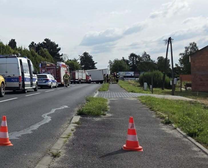 Wypadek w Jankowicach, ul. Żubrów