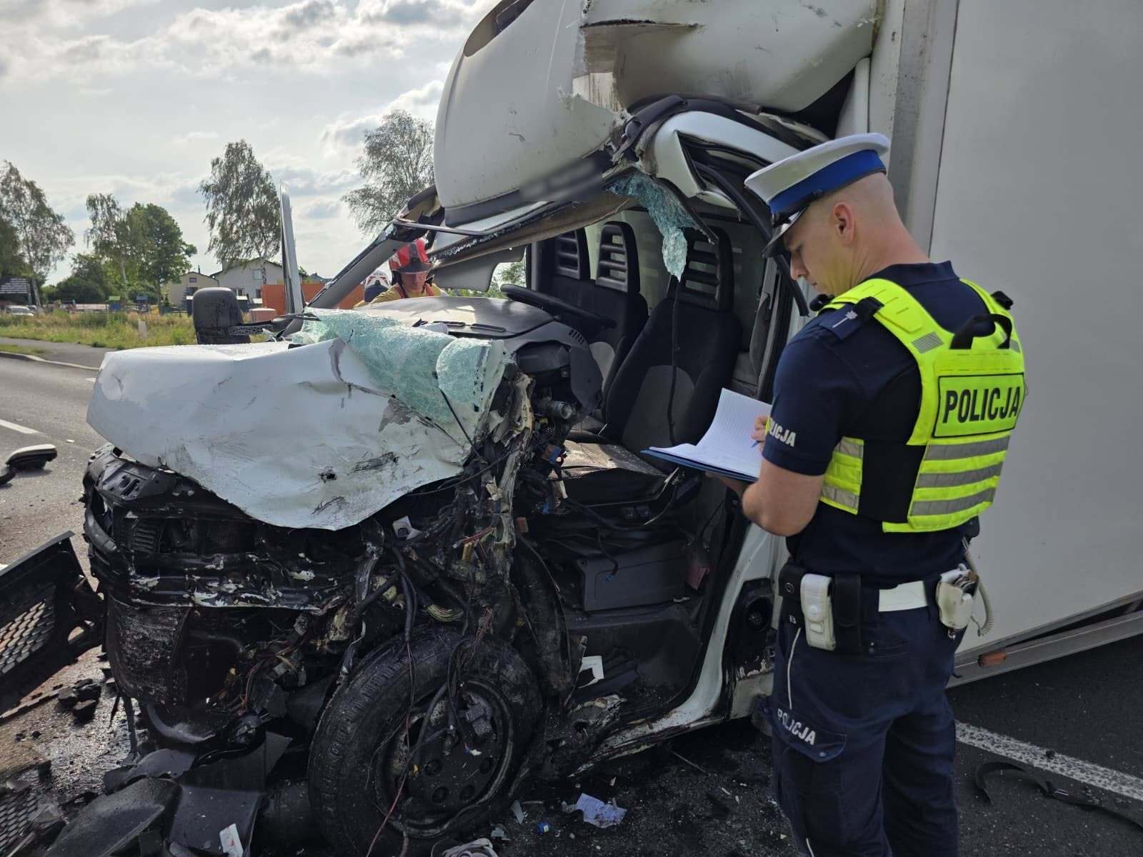 Wypadek w Jankowicach, ul. Żubrów