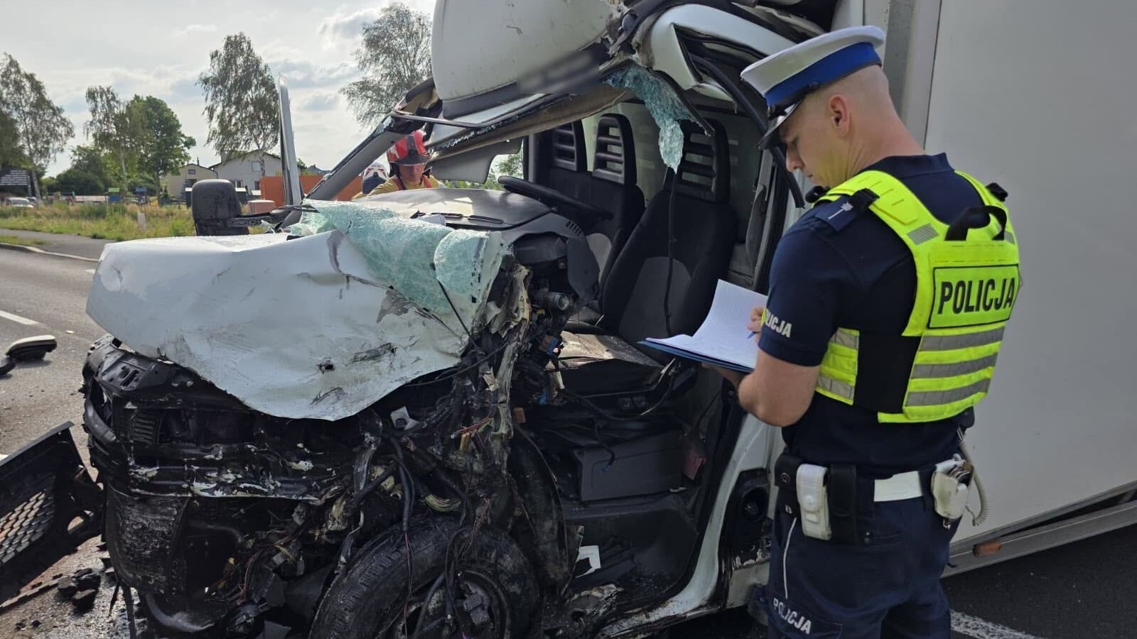 Wypadek w Jankowicach, ul. Żubrów