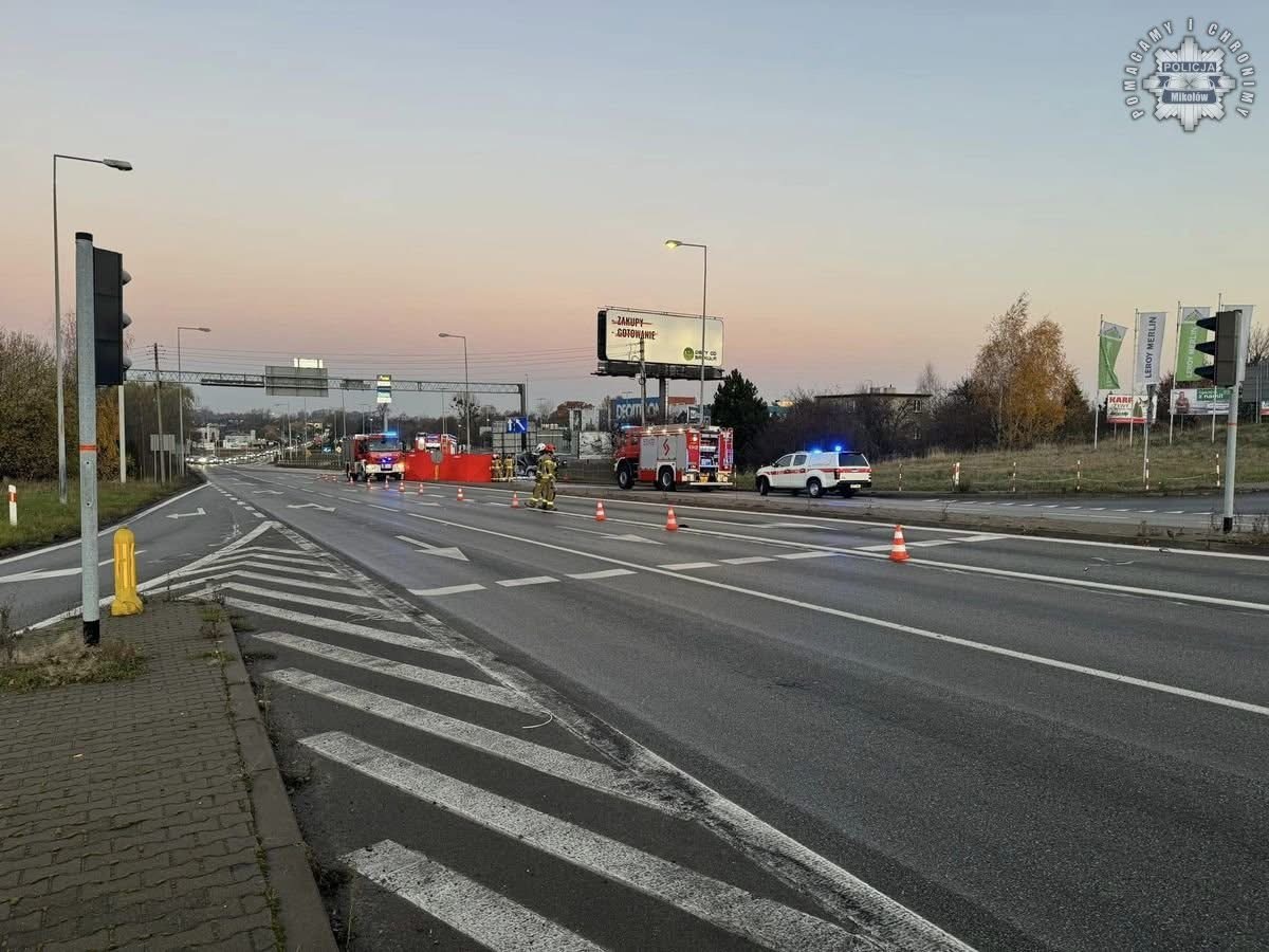 Wypadek Mikolow 26 11 2024 2