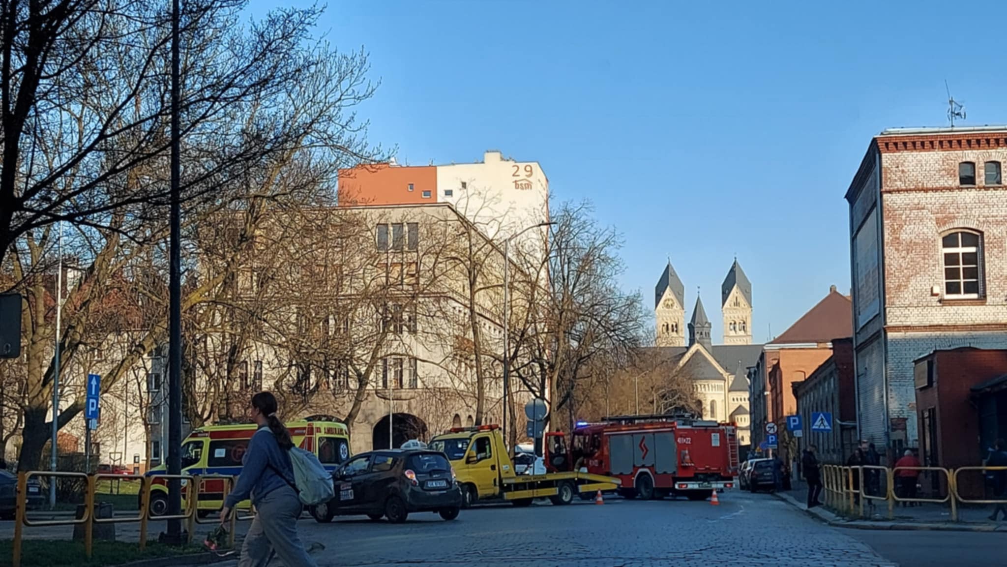 Wypadek Zeromskiego Bytom karetka elka 12
