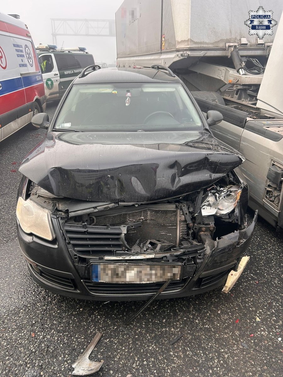 Wypadek a4 Gliwice, godz. ok. 10