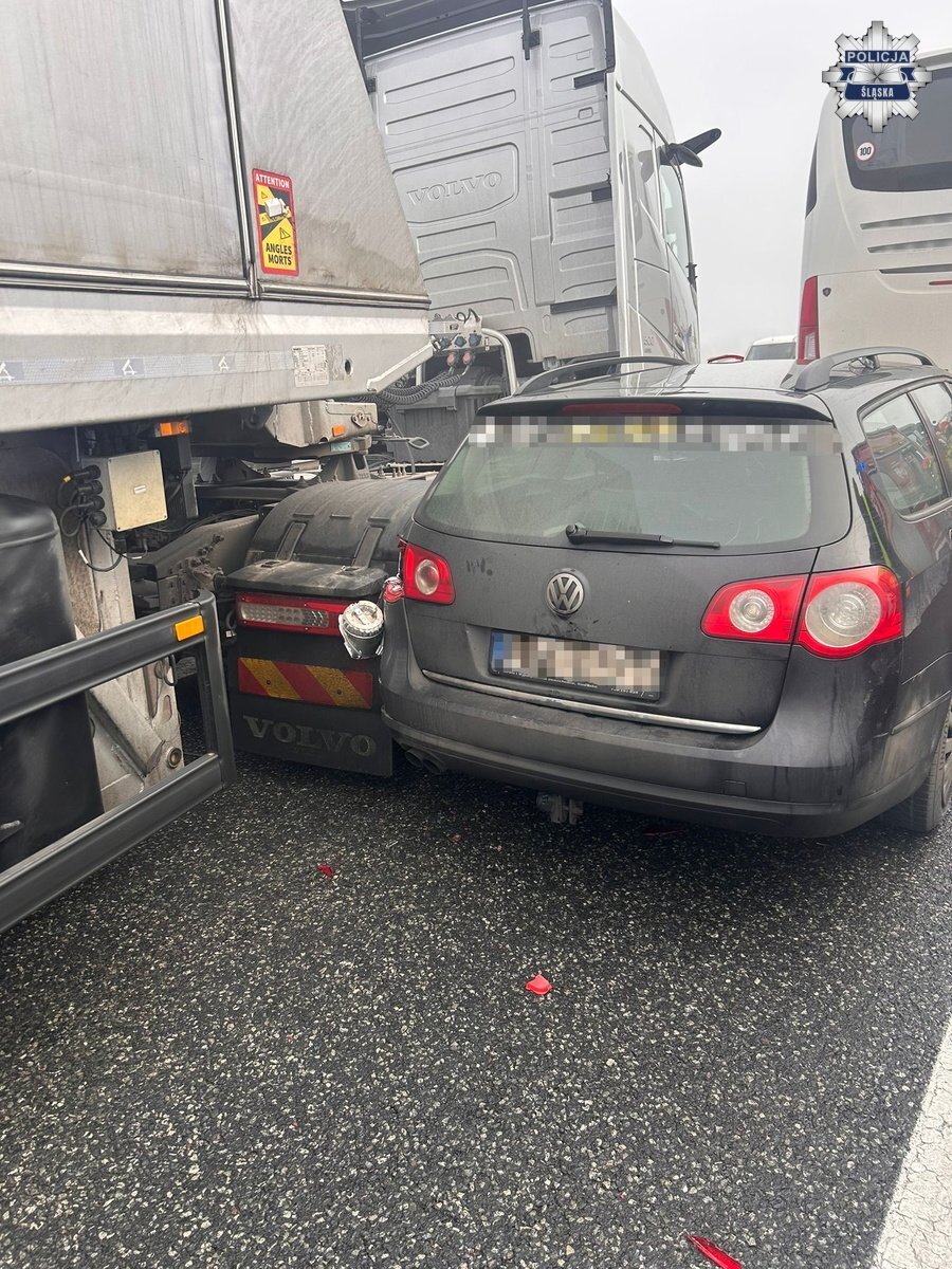 Wypadek a4 Gliwice, godz. ok. 10