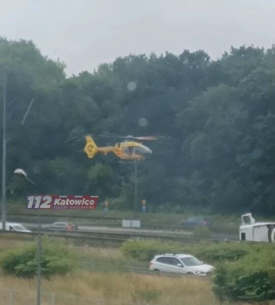 Wypadek cysterna A4 Katowice 3