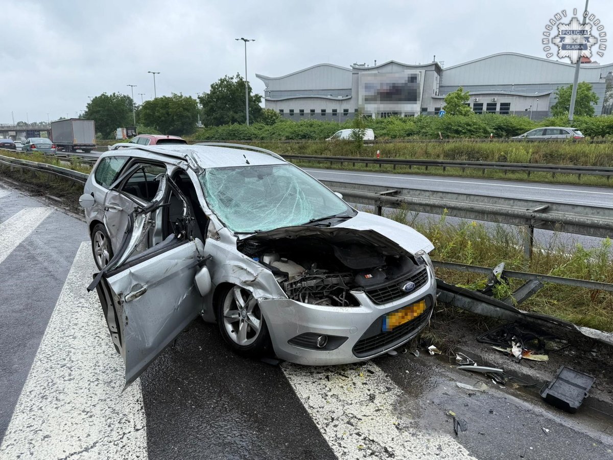 Wypadek cysterna A4 Katowice