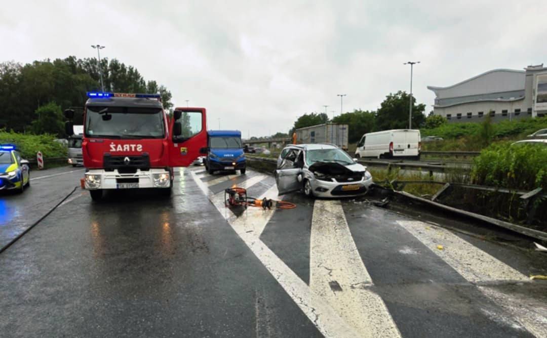 Wypadek cysterna A4 Katowice 8