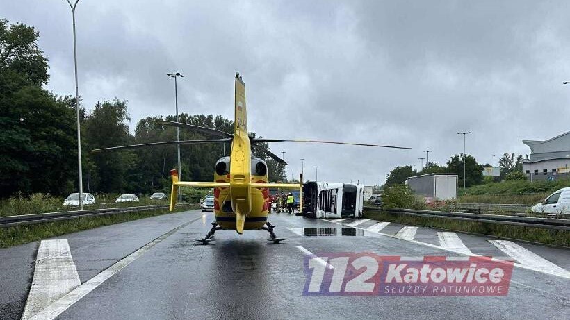 Wypadek cysterna A4 Katowice