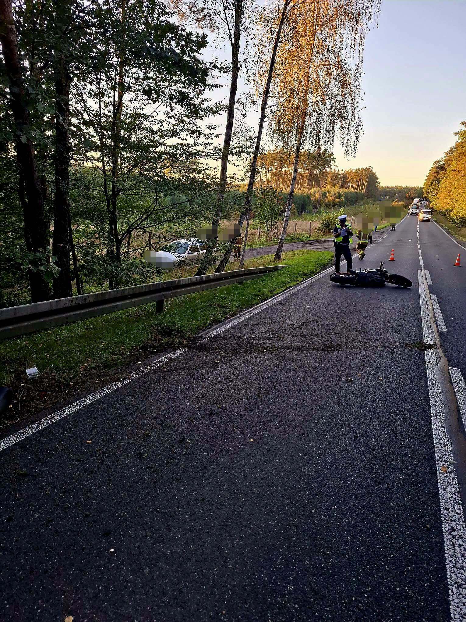 Wypadek motocykla w Rudach 2