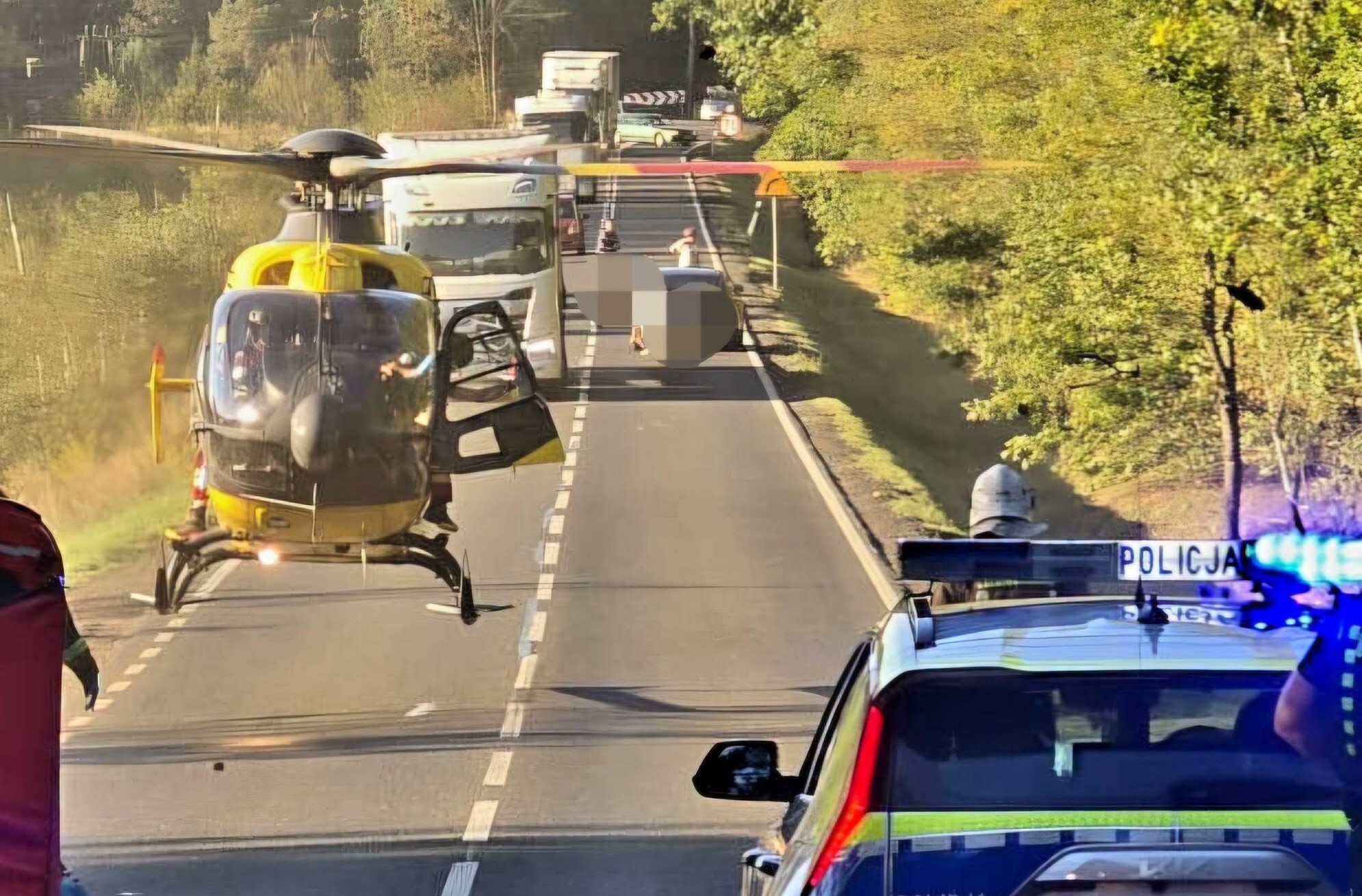 Wypadek motocykla w Rudach