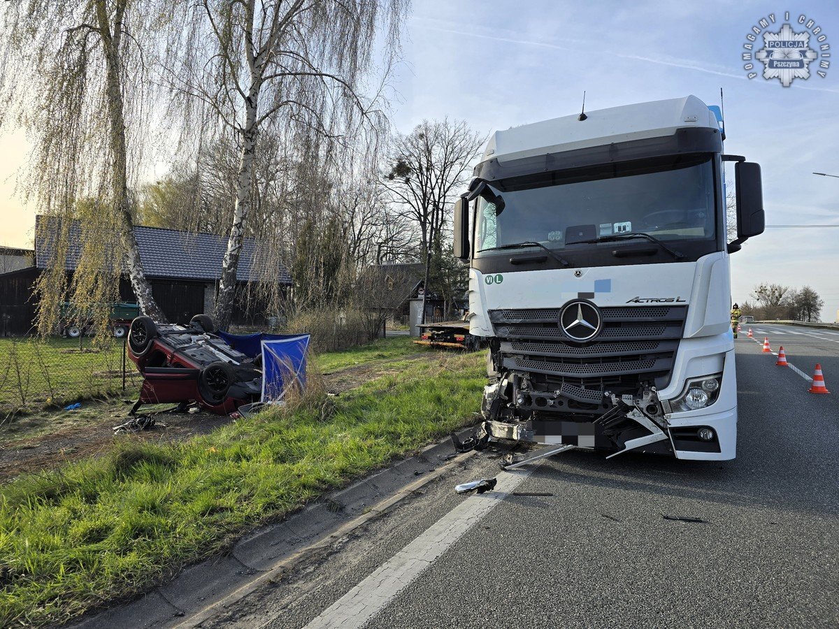 Wypadek na DK81 w Warszowicach