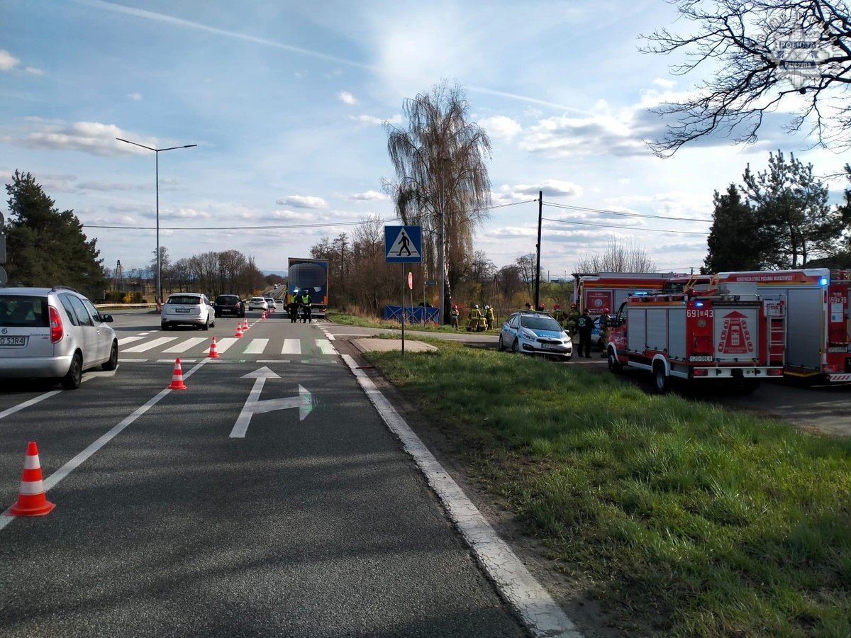 Wypadek na DK81 w Warszowicach