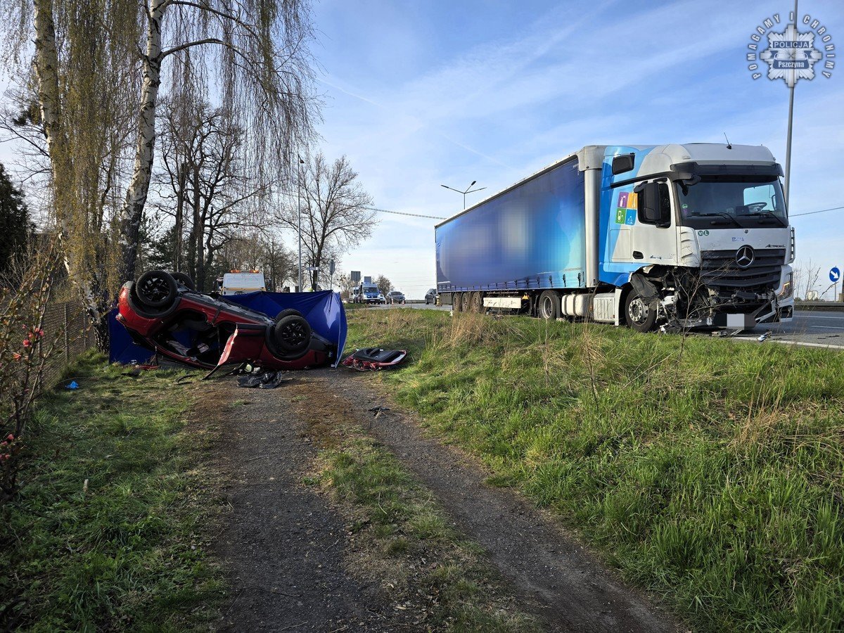Wypadek na DK81 w Warszowicach