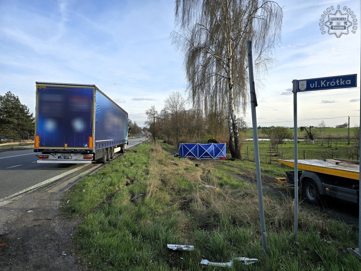 Wypadek na DK81 w Warszowicach 5