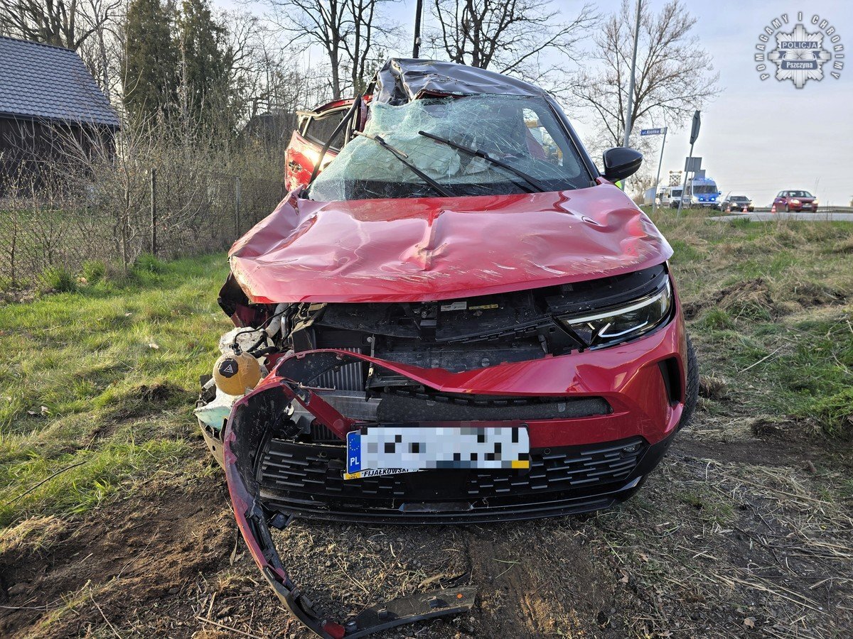 Wypadek na DK81 w Warszowicach