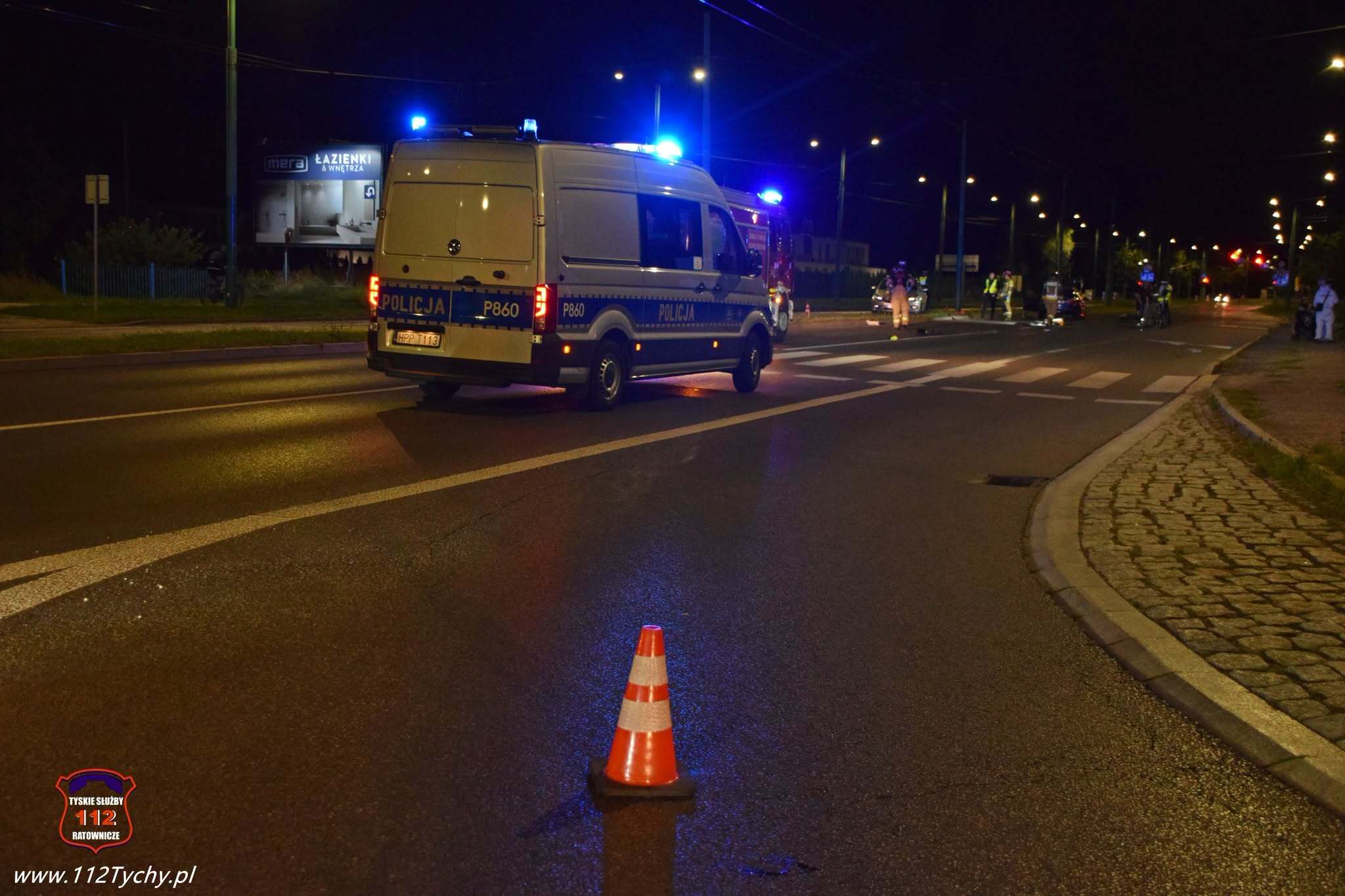 Wypadek rowerzysta Tychy 12
