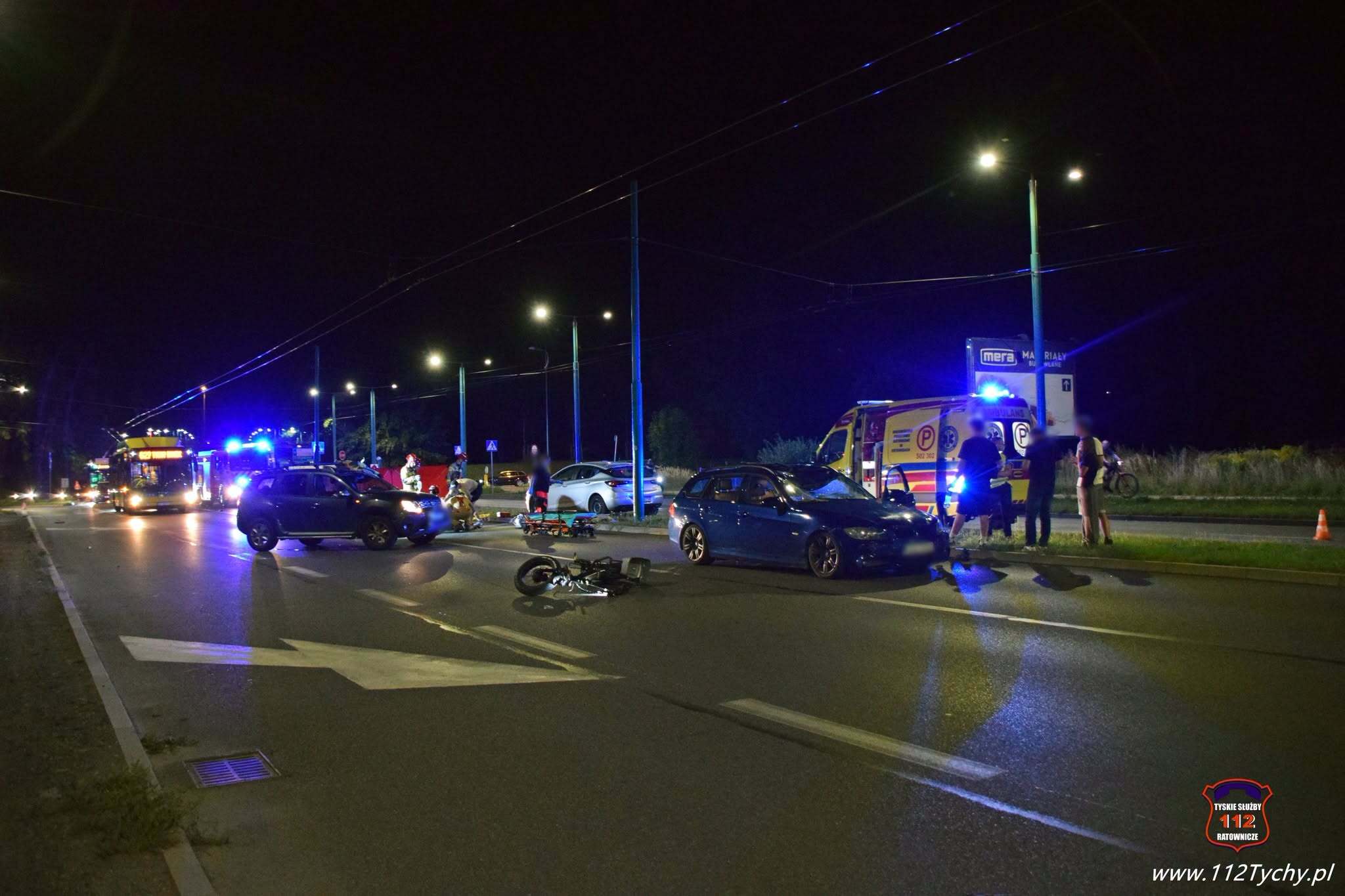 Wypadek rowerzysta Tychy 15