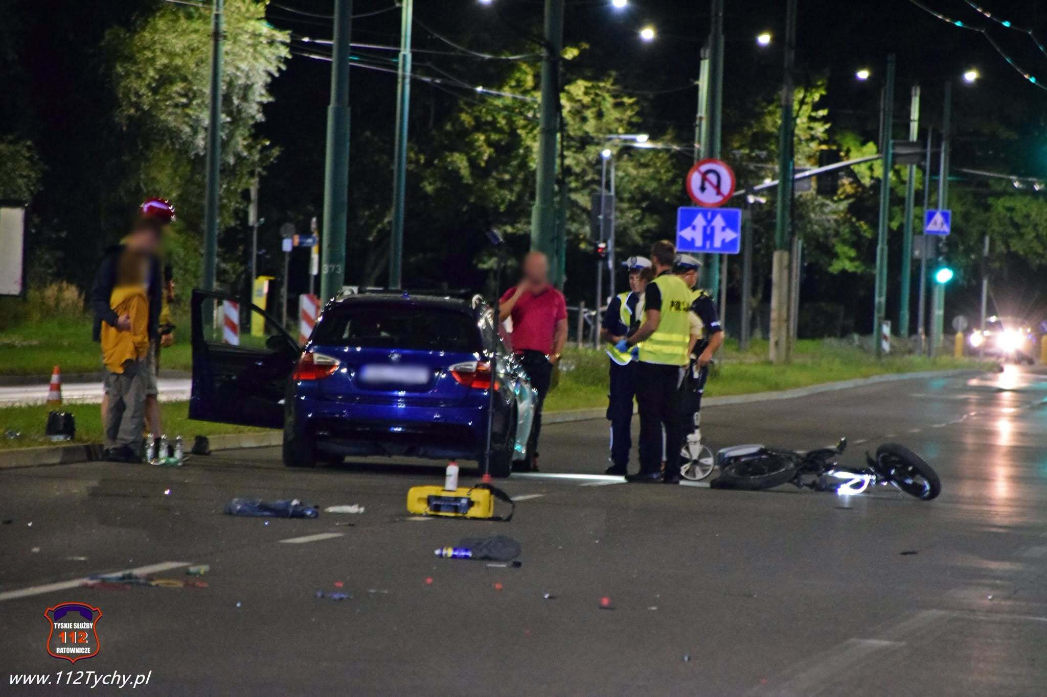 Wypadek rowerzysta Tychy 2