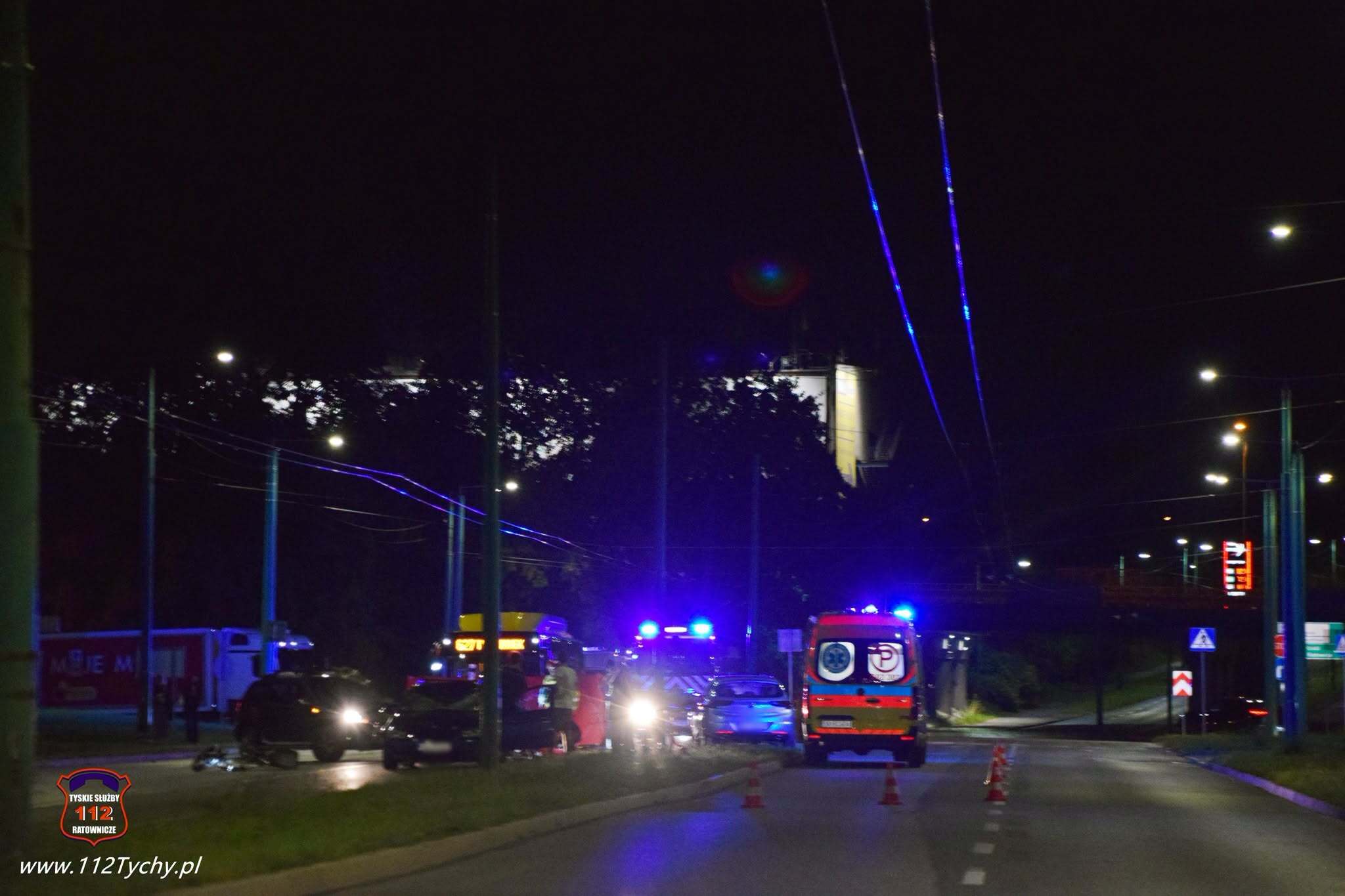 Wypadek rowerzysta Tychy 21
