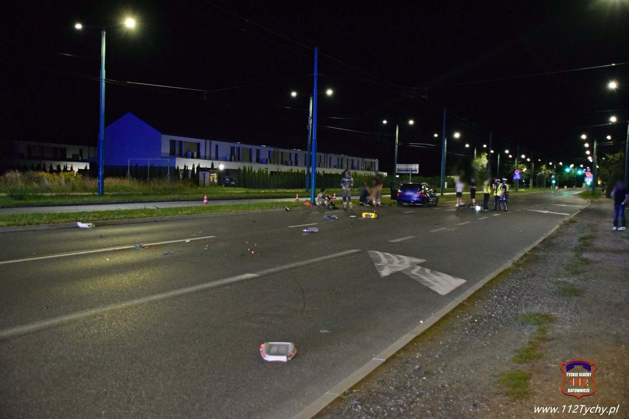 Wypadek rowerzysta Tychy 3