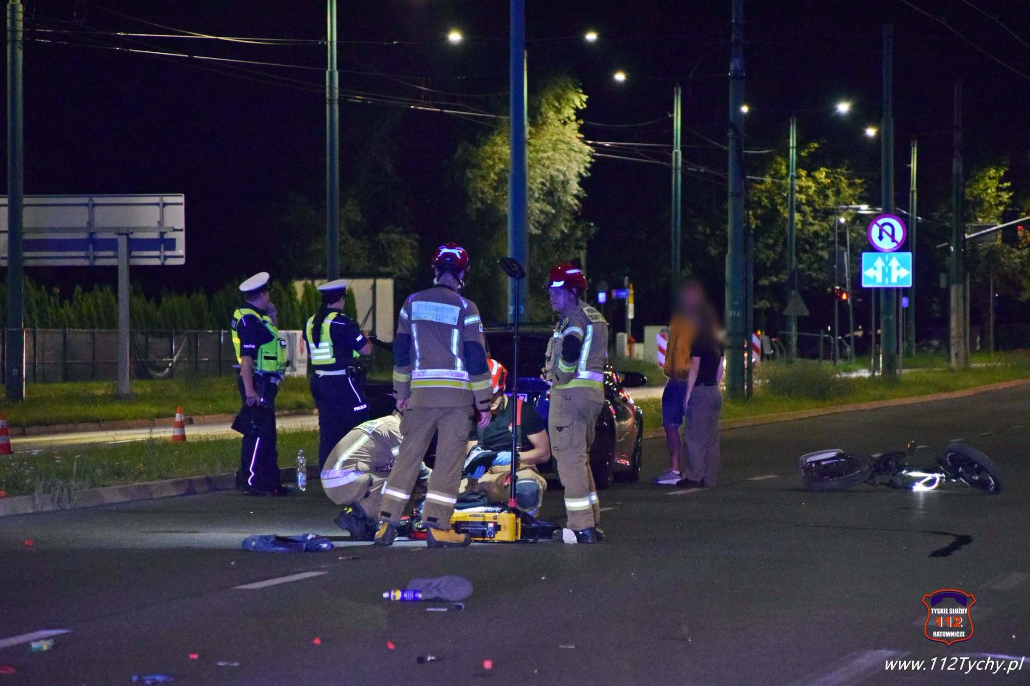 Wypadek rowerzysta Tychy 6