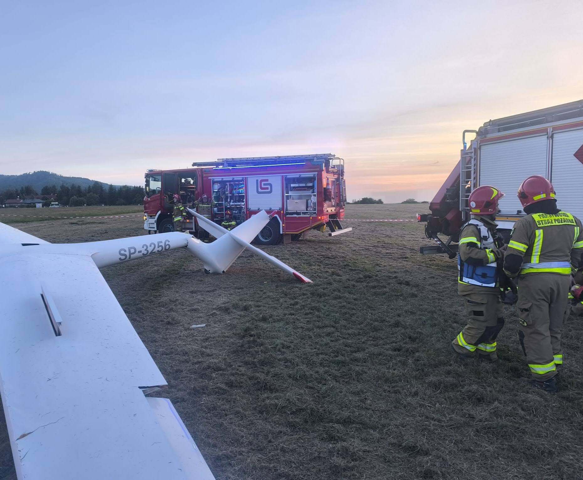 Wypadek szybowca w Bielsku-Białej