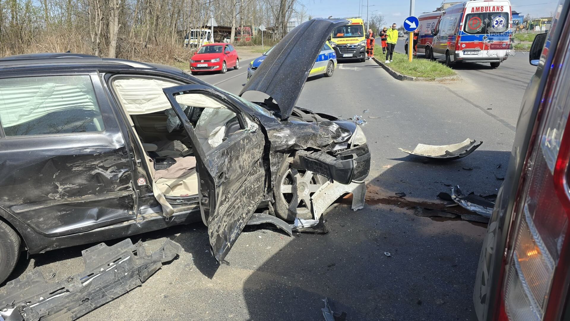 Wypadek w Mysłowicach