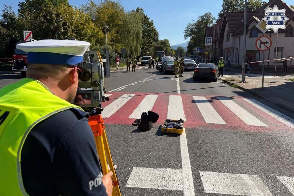 Wypadek w Żywcu