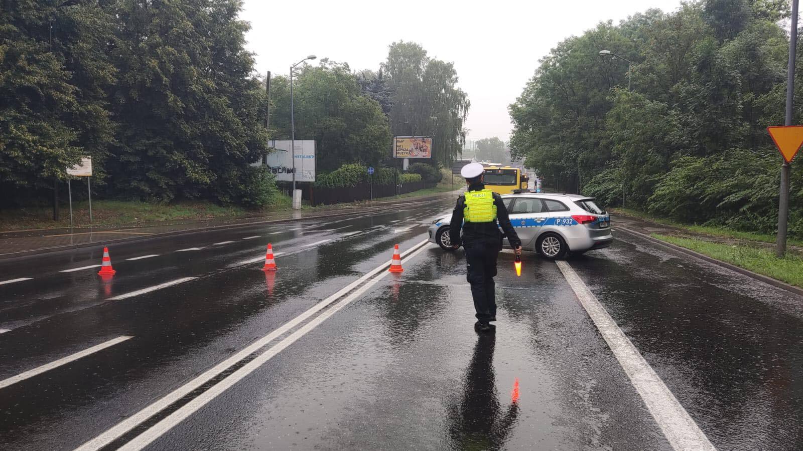 Zalana ulica w Piekarach Śląskich