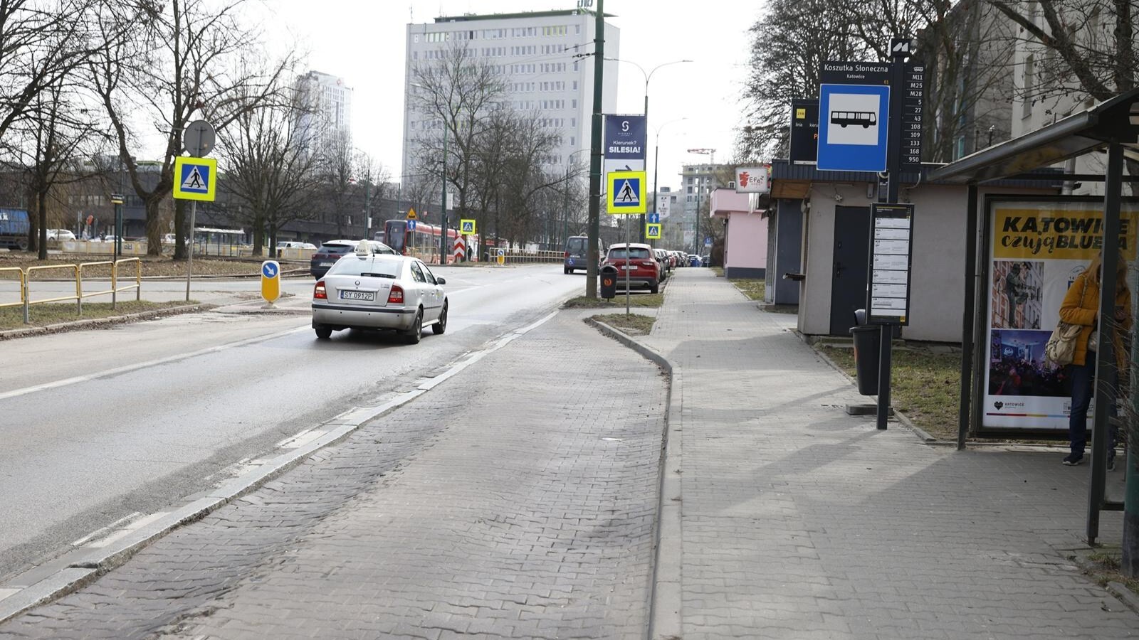 Zatoka autobusowa, al. Korfantego, Katowice