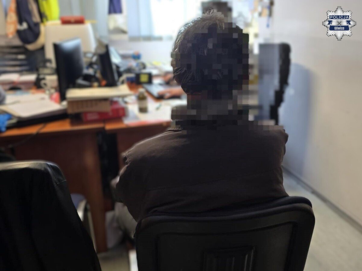 Zatrzymanie wandala Knurow 4