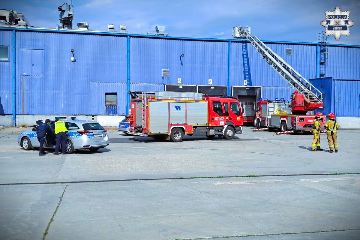 Zatrzymanie wlamywaczy hala Korfantego Zabrze 1