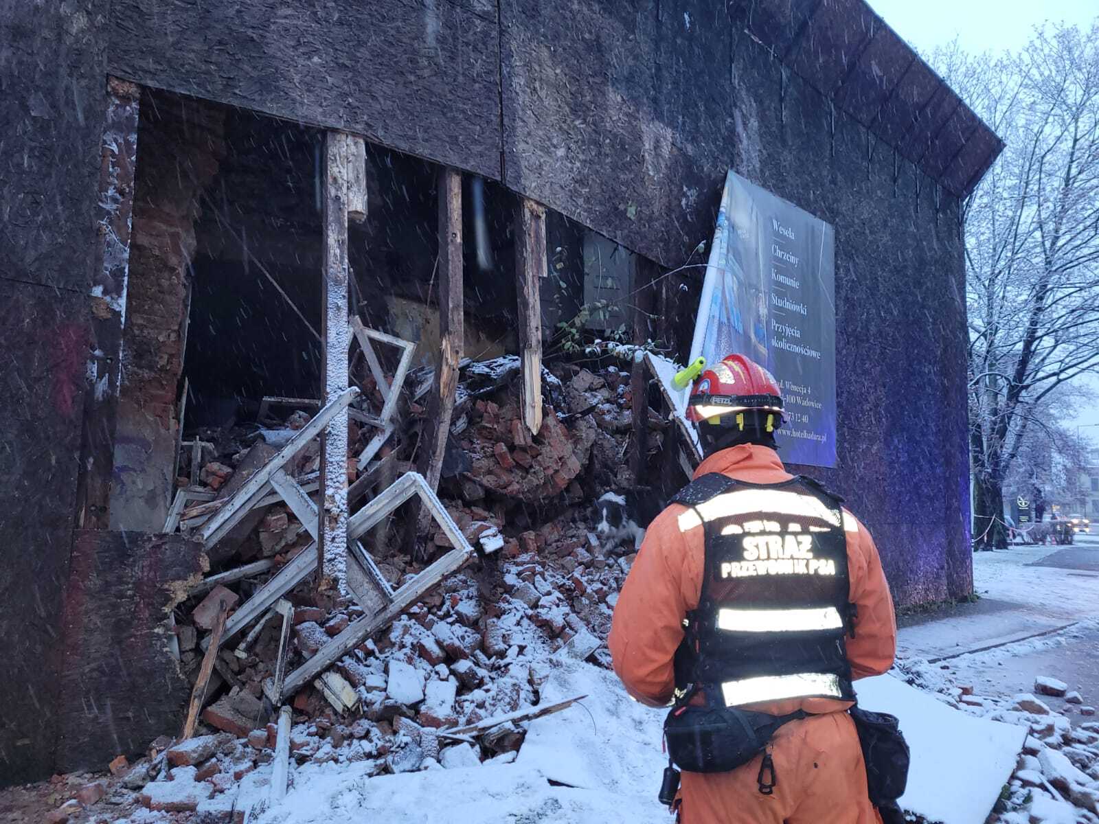 Zawalona kamienica w Bielsku-Białej