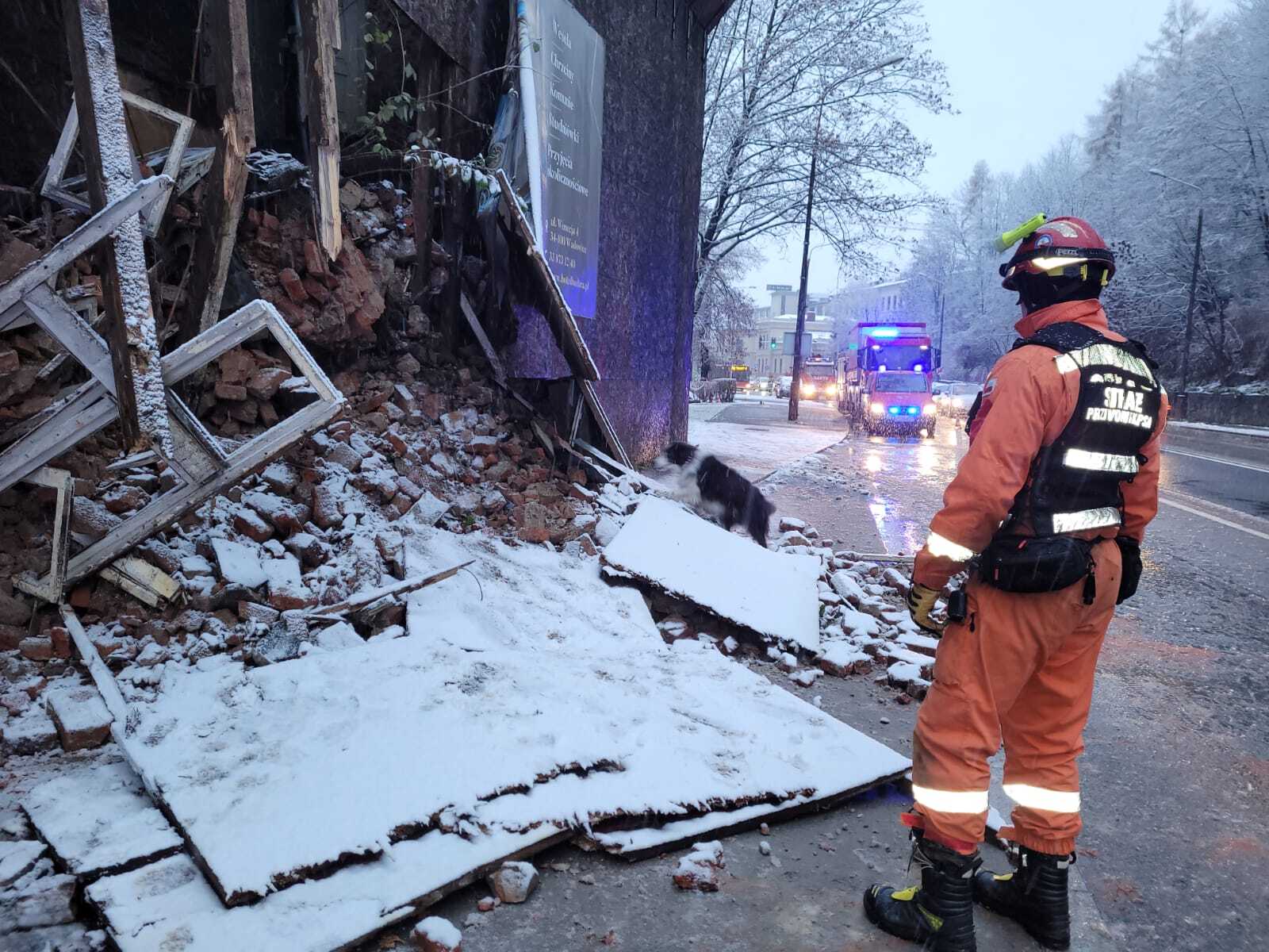 Zawalona kamienica w Bielsku-Białej