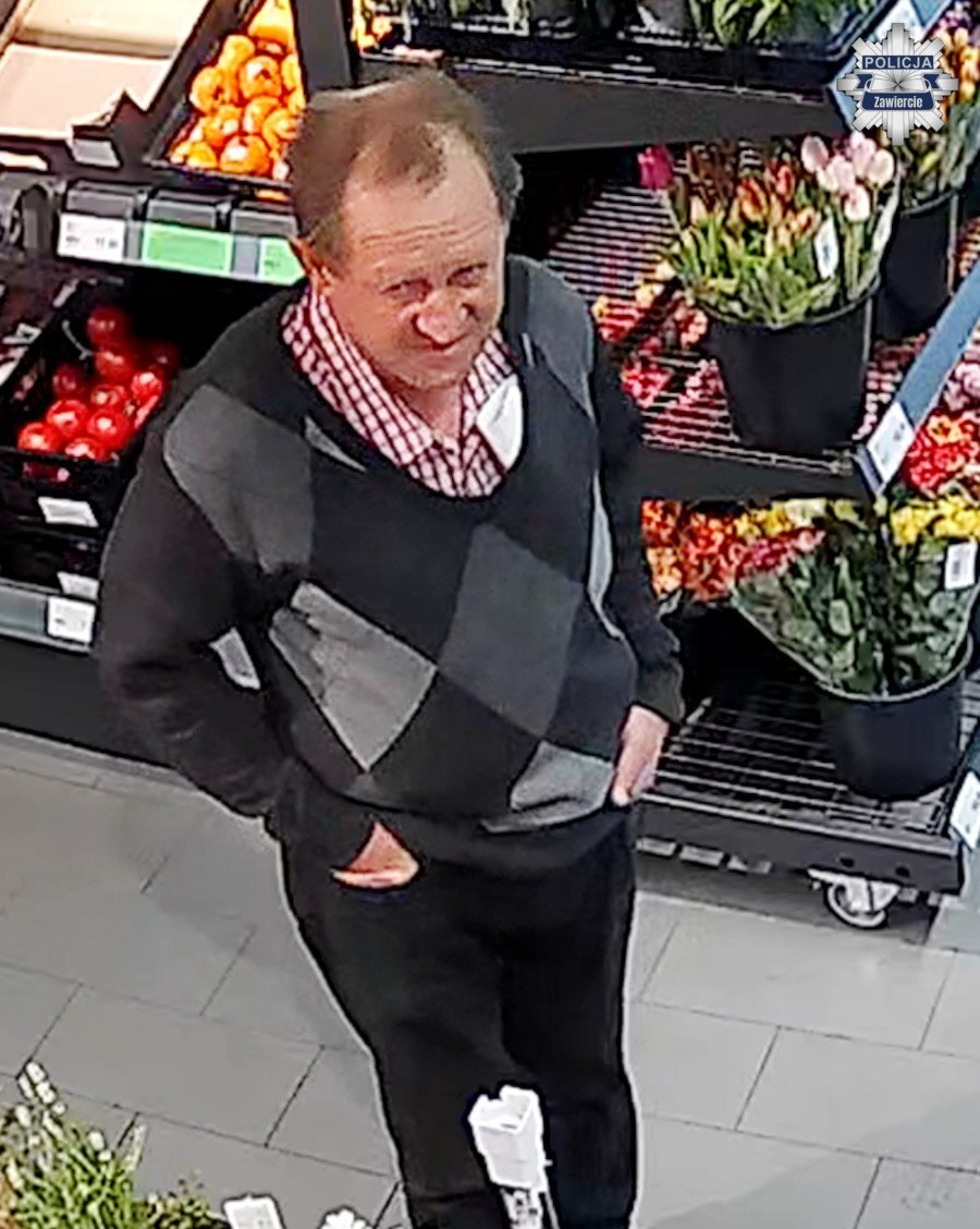 Zawiercie. Sklep »Aldi« przy alei generała Władysława Sikorskiego. Podejrzewany o kradzież. 25 maja 2026