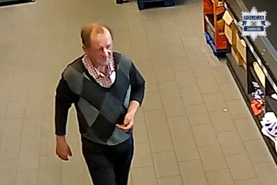 Zawiercie. Sklep »Aldi« przy alei generała Władysława Sikorskiego. Podejrzewany o kradzież. 25 maja 2026