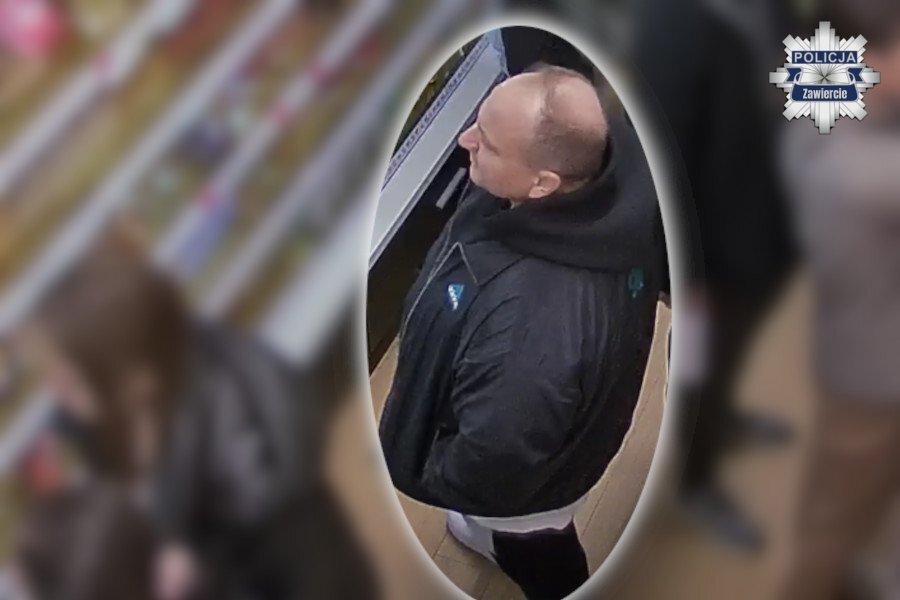 Zawiercie. Poszukiwany w związku z kradzieżą w drogerii. 14 listopada 2025.