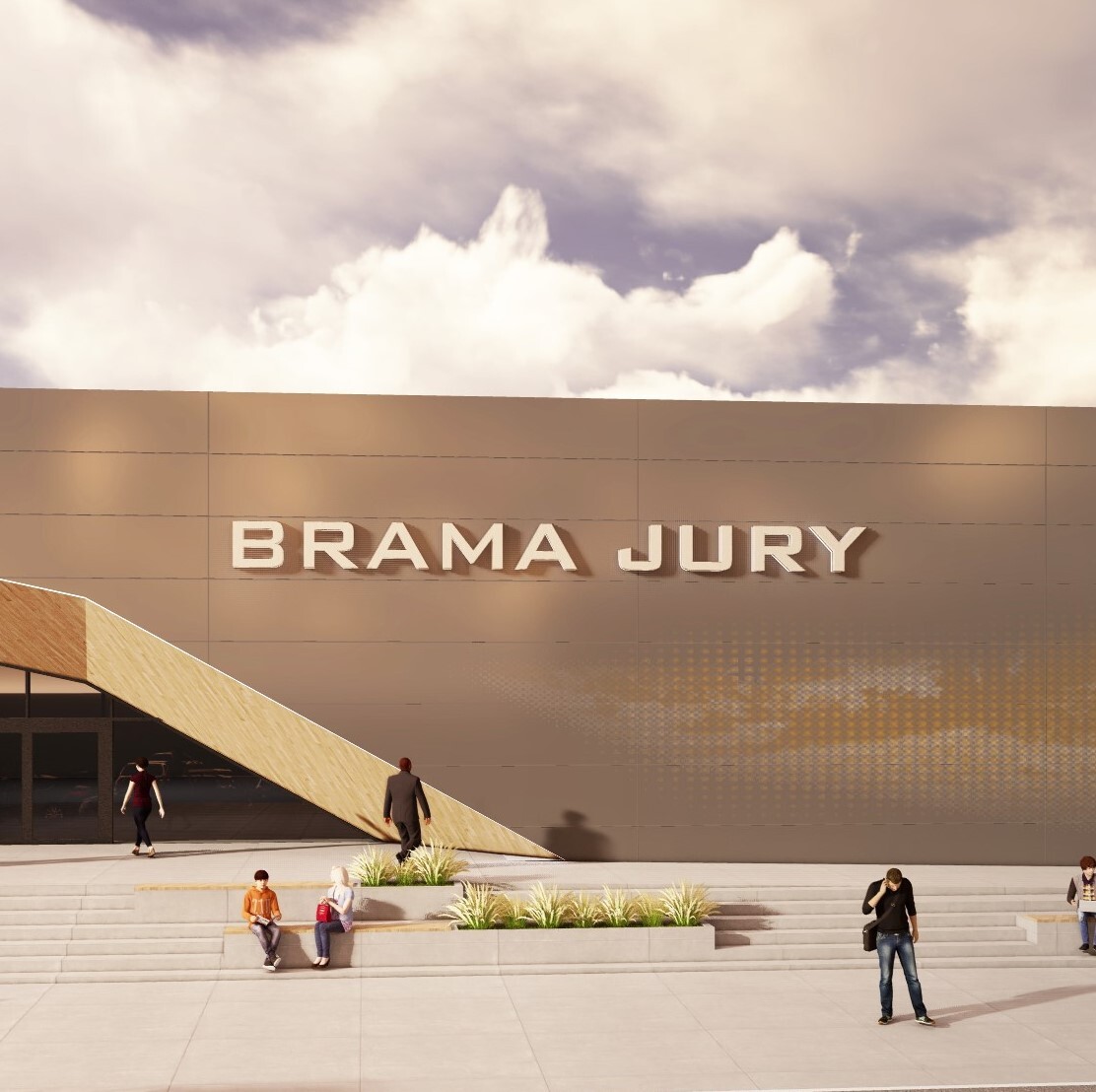 Zawiercie. Centrum Handlowe «Brama Jury». Wizualizacja.