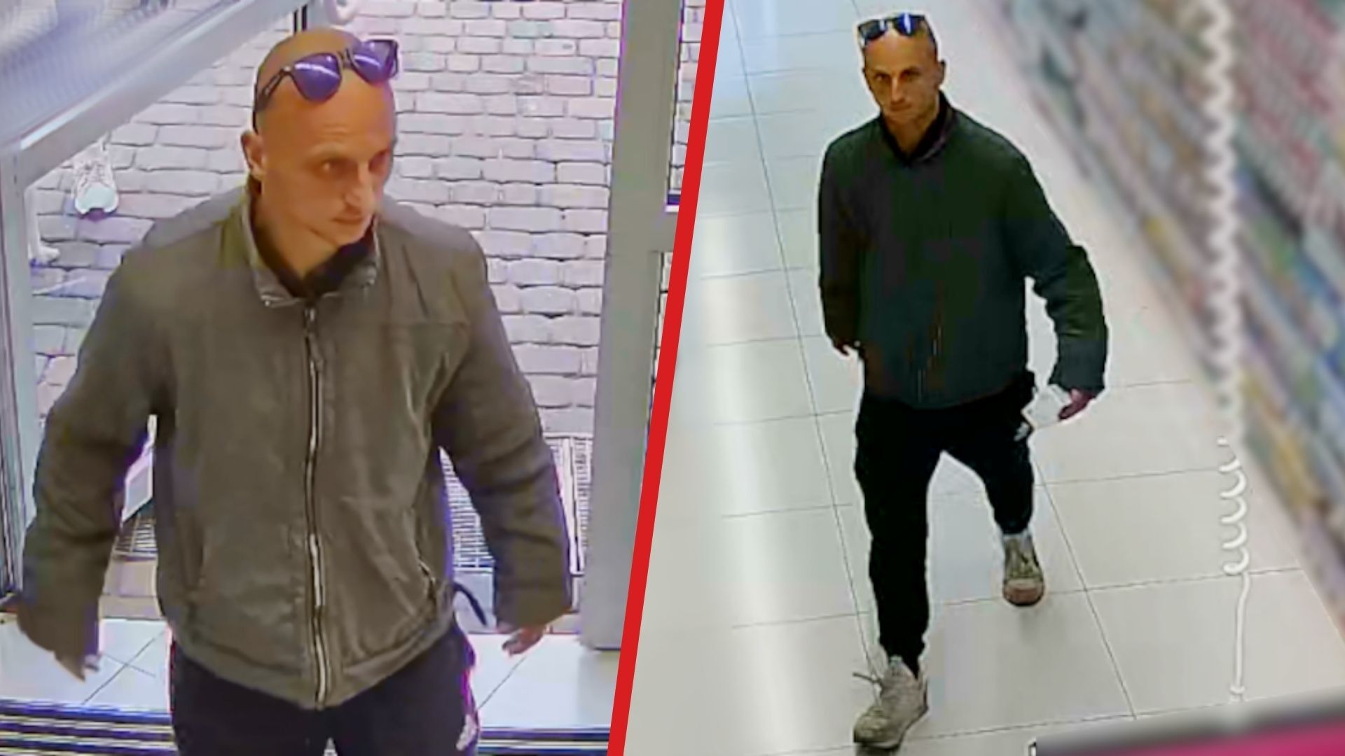 Ukradł dwoje perfum, patrząc prosto w kamery monitoringu. A wygląda bardzo charakterystycznie