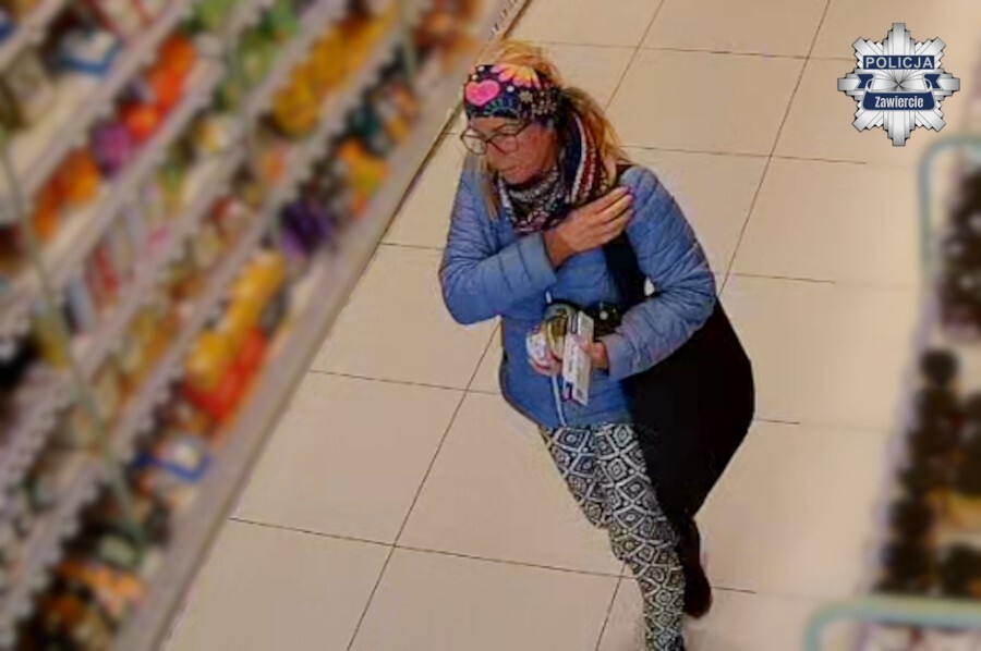 Zawiercie. Drogeria »Rossmann« przy ulicy Leśnej. Podejrzewana o kradzież. 13 maja 2026