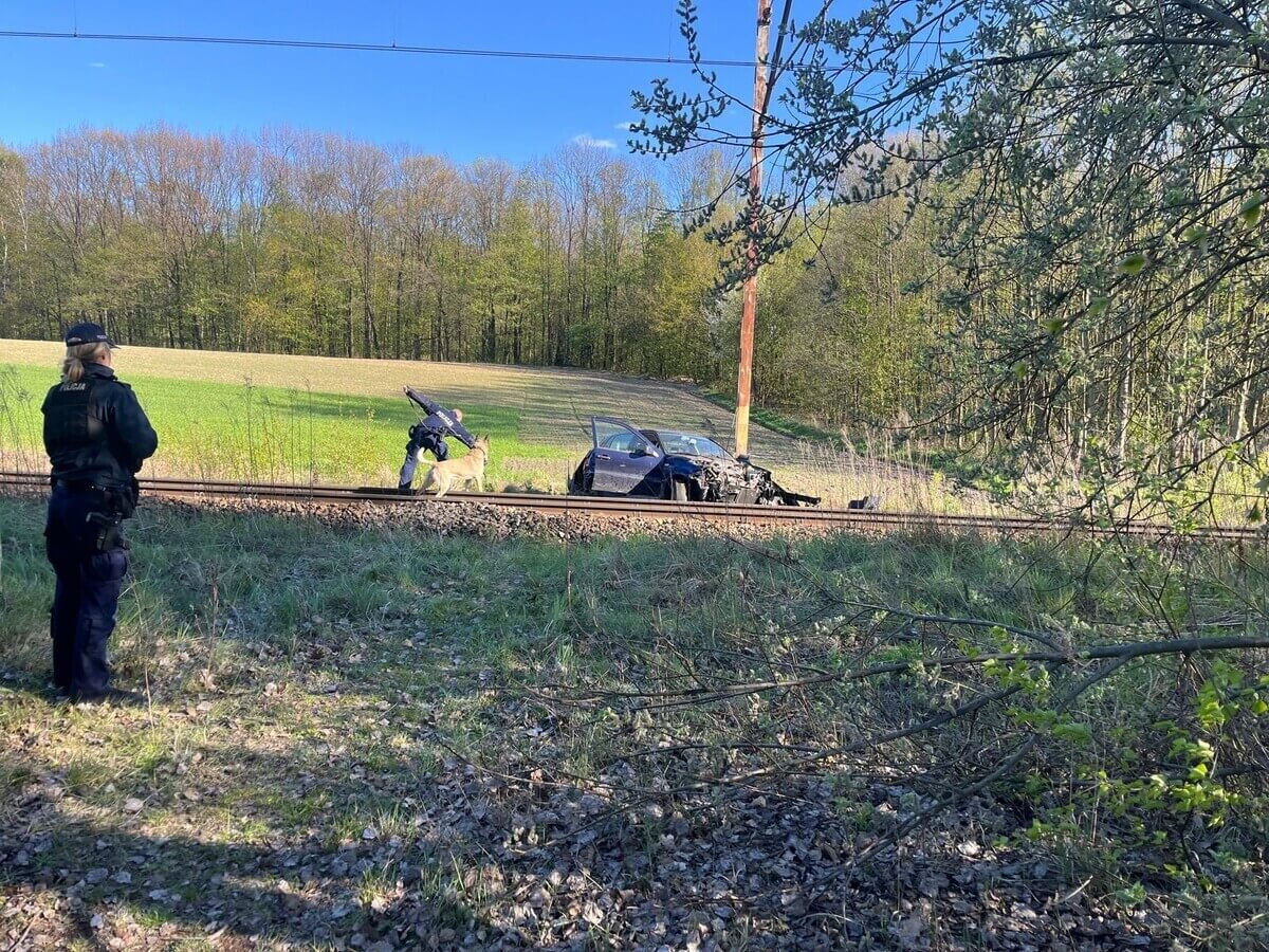 Zderzenie pociągu z autem Mikołów/Łaziska Górne