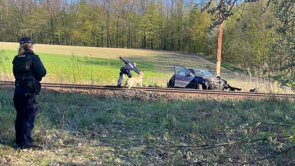 Zderzenie pociągu z autem Mikołów/Łaziska Górne