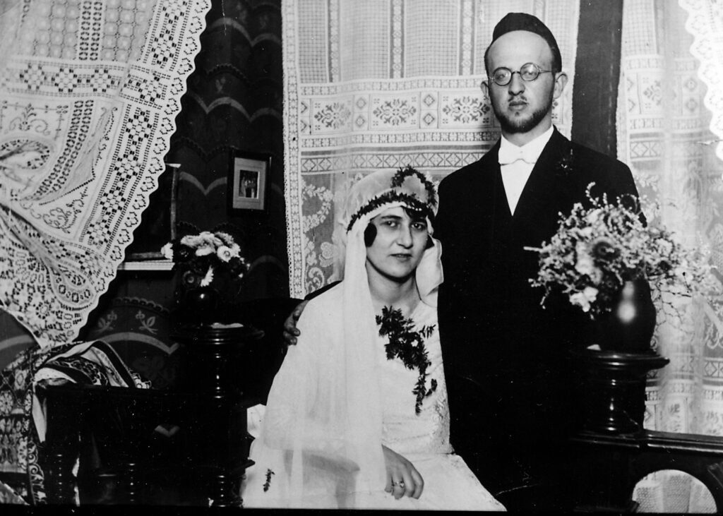 Zdjęcie ślubne Kalmana i Gertrudy Chameidesów