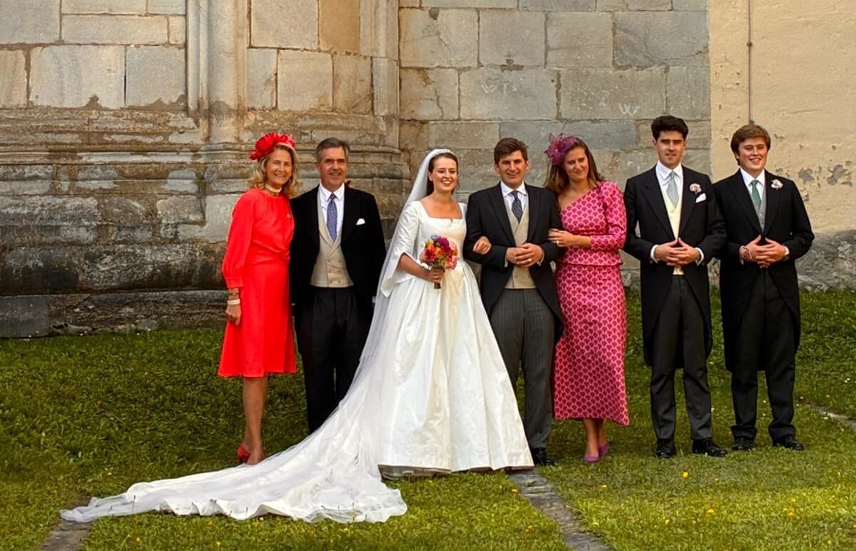 Zdjęcie ślubne Marii Donnersmarck i Ludwik Matuschka