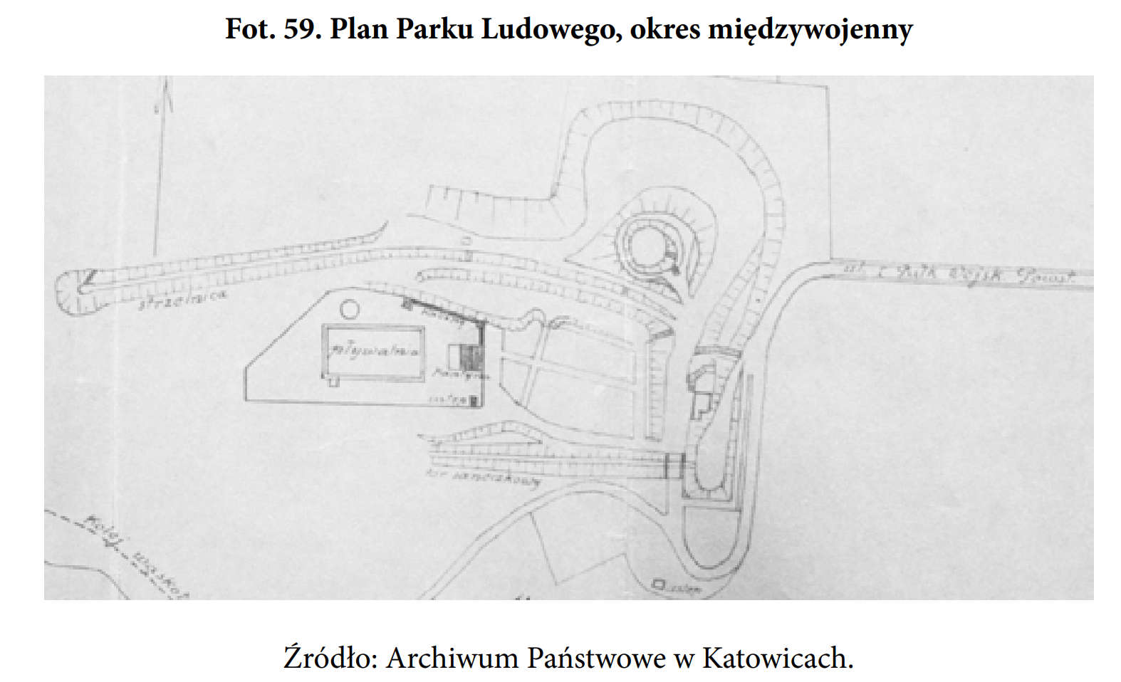 Plan Parku Ludowego w Michałkowicach