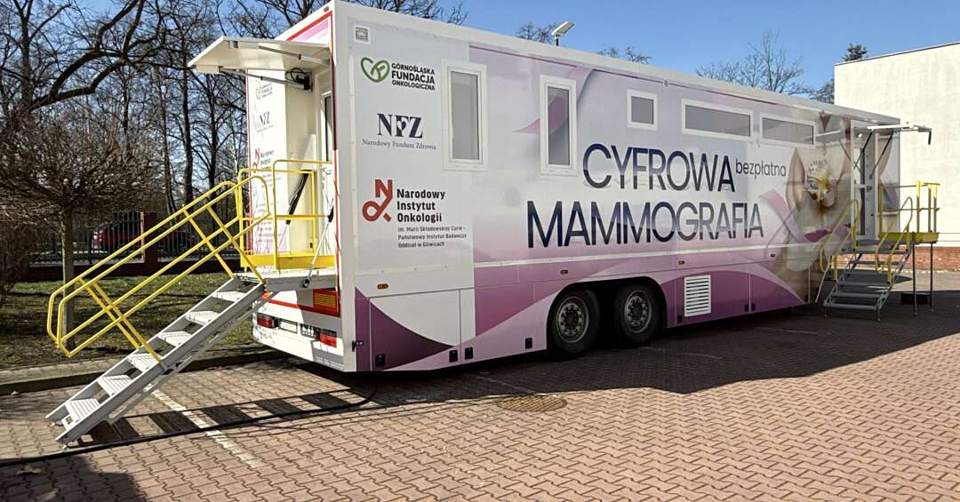 Mammobus stanie pod Spodkiem. Darmowe profilaktyczne badanie dla pań w wieku od 45 do 74 lat. Idź, choćby gdy nic cię nie boli