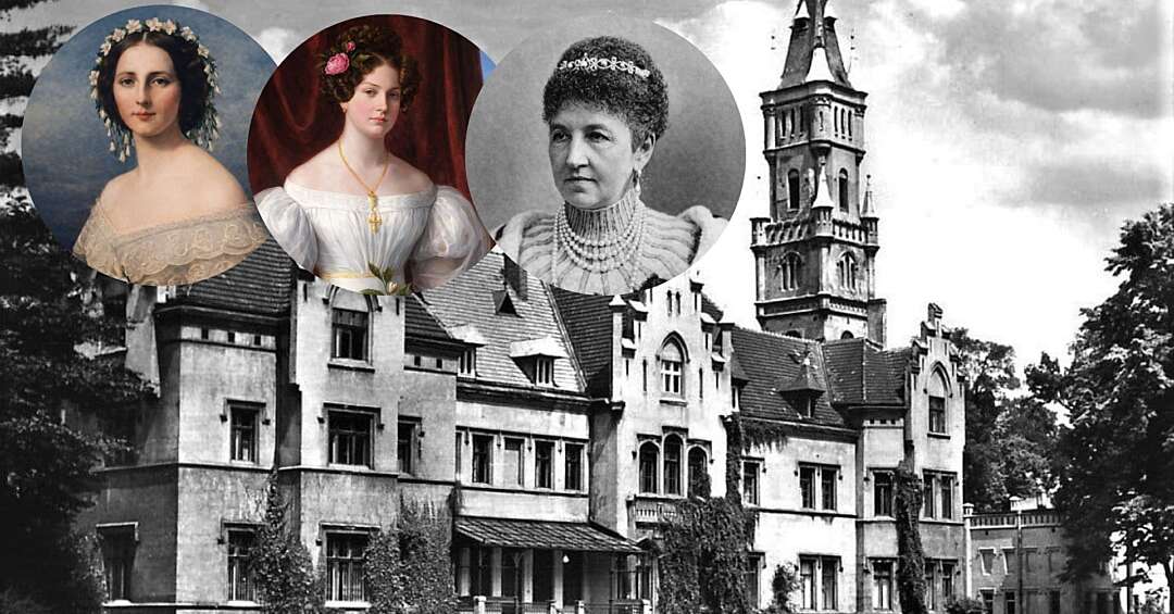 Damy z okazałego pałacu w Nakle Śląskim. Urodziwe, religijne, eleganckie, ale czy szczęśliwe?