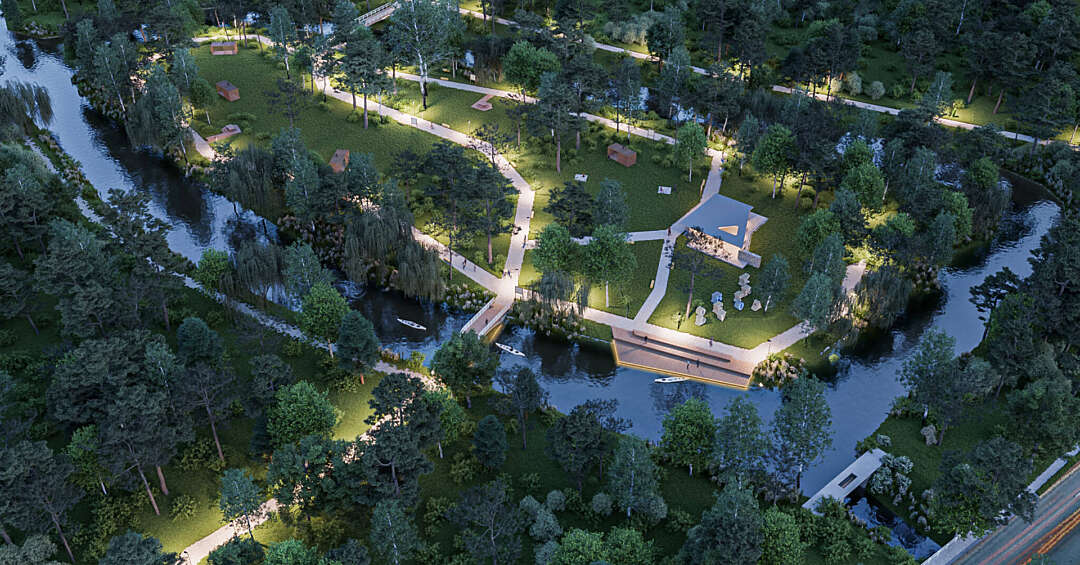 Park w Rogoźniku (gmina Bobrowniki) zostanie zrewitalizowany. Na początek „wyspa ciszy” zaś woda ma być oczyszczona siłami natury