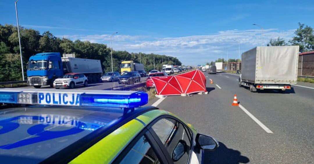 Ruda Śląska. Śmiertelny wypadek na autostradzie A4. Duże utrudnienia w kierunku Wrocławia