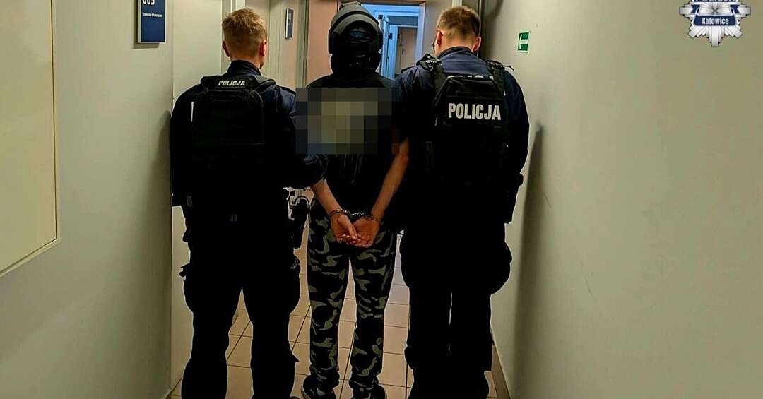 Katowice. 19-latek podpalił wiatę śmietnikową. Ogień przeniósł się na 9 samochodów. Grożą mu lata za kratkami